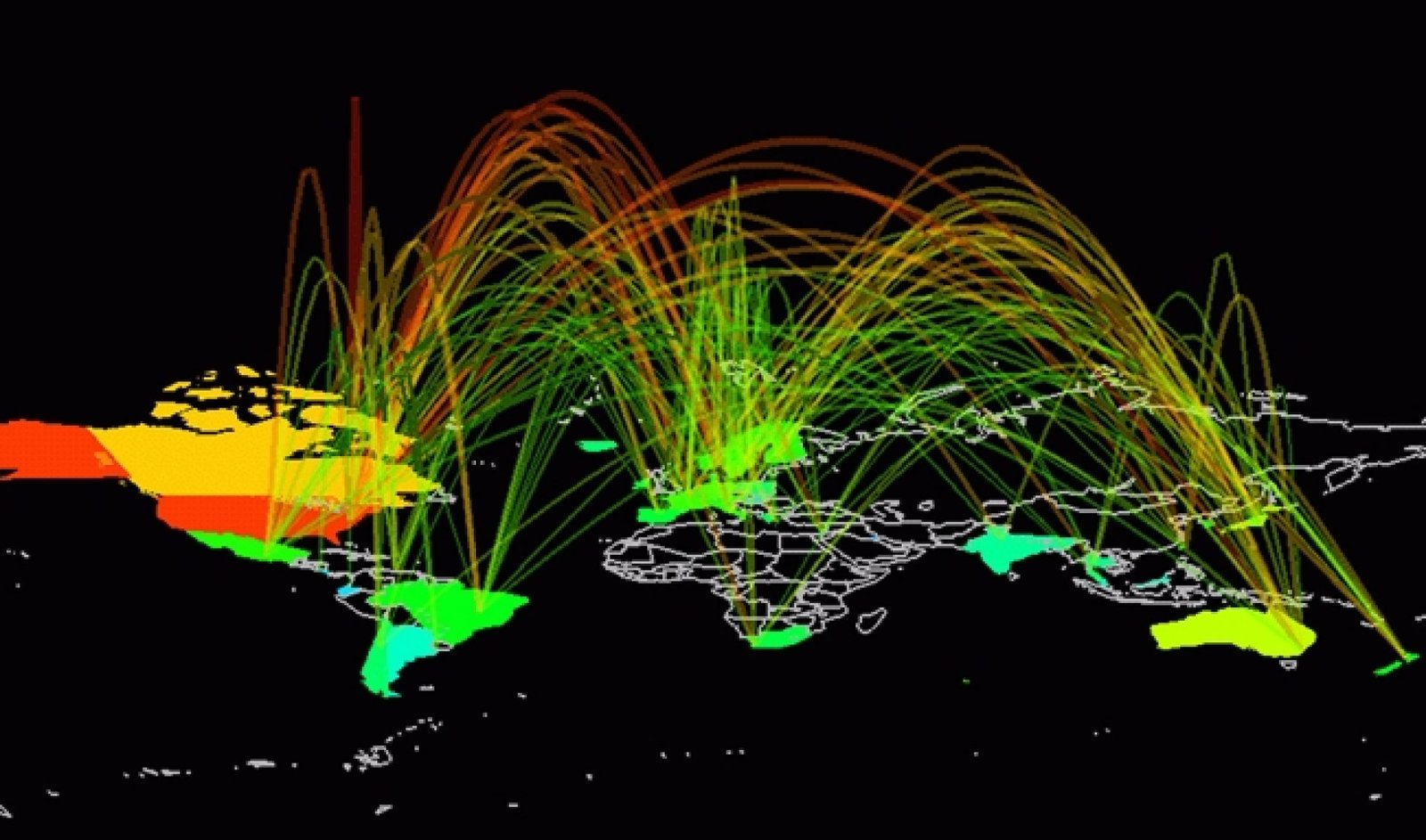 Global traffic map
